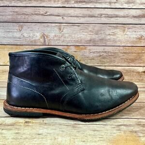 Timberland Boot Company Mens Lost History Black Leather Chukka Boots Size 9